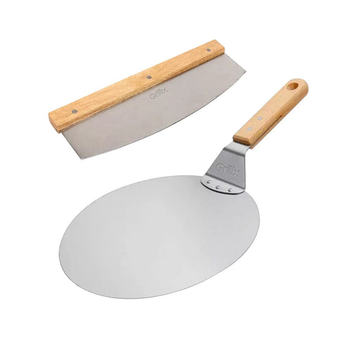 GrillX Pizzaschep met Pizzasnijder - 30cm - vtwonen shop