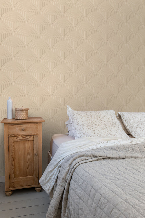 ESTAhome behang 3D-motief warm beige - 50 x 900 cm - 131107 - vtwonen shop