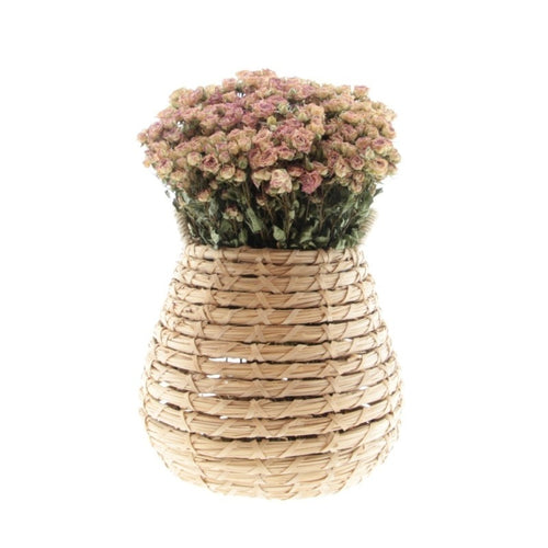 My Flowers.shop Tien gedroogde wit-roze trosrozen | Lengte 50 centimeter | Per bos te bestellen - vtwonen shop