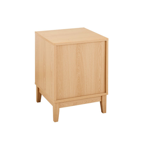 Calicosy - BOLOGNE Nachtkastje 2 lades - Licht hout - 40x40x52 cm