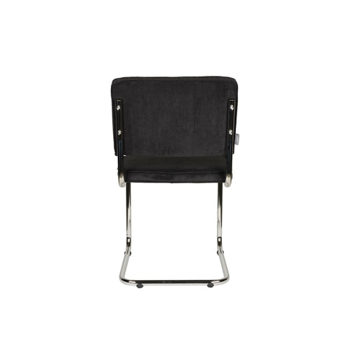 Zuiver Ridge Rib Eetkamerstoelen  Zwart - Set van 2 - vtwonen shop