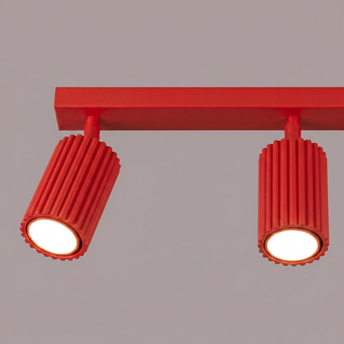 Sollux Lighting Plafondlamp KARBON 3L rood - 45x6,5x16,5cm