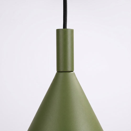 Sollux Lighting Hanglamp NOX 40 olijfgroen - 40x40x135cm