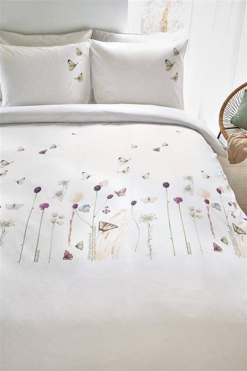 Marjolein Bastin dekbedovertrek Papilio - 200x200/220 cm - naturel
