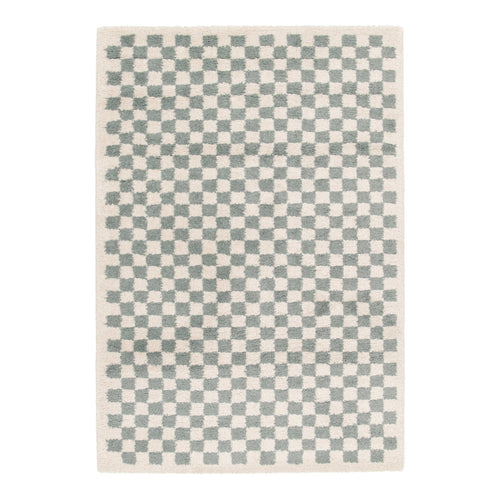 AFK Living vloerkleed Checkers - zeer zacht - groen - 200 x 290 cm