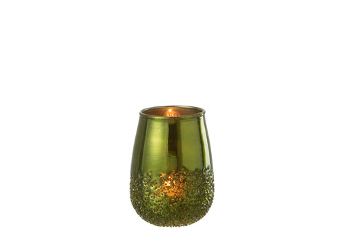 J-Line kaarshouder Spiegel - glas - groen - small - 2 stuks - vtwonen shop