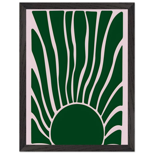 Artfulprints Poster met Lijst Matisse – Flora flow   - 30x40 cm - Donkergroen