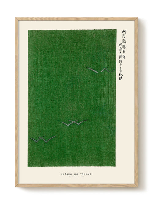 Yatsuo no Tsubaki - Woodblock print IIII - PSTR studio Kunst Poster - vtwonen shop