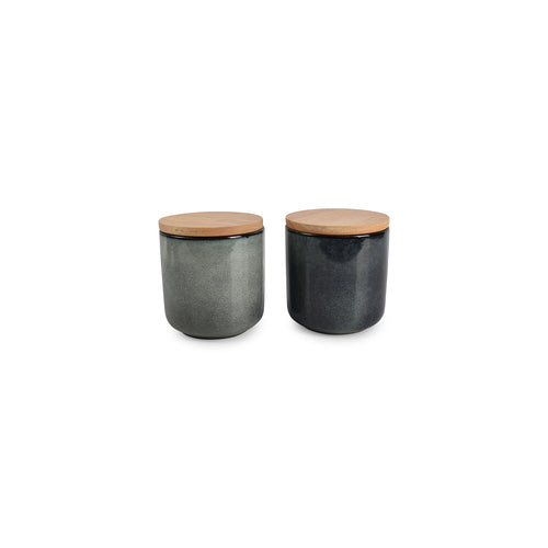 Salt & Pepper - Voorraadpot 12xH12cm groen/blauw Meridian - vtwonen shop