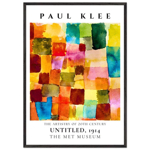 Artfulprints Poster met Lijst Paul Klee - Untitled   - 70x100 cm - Meerkleurig