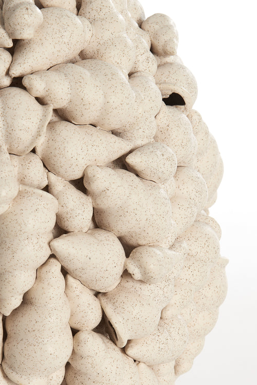 Light & Living vaas SHELL - Ø28x30cm - wit