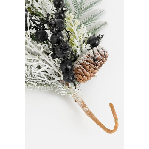 Mica Decorations Vesper Guirlande met Dennenappels - L180 x B15 x H10 cm - Groen, Zwart