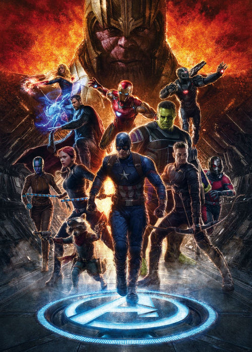 Sanders & Sanders fotobehang The Avengers vs. Thanos multicolor - 200 x 280 cm - 612091
