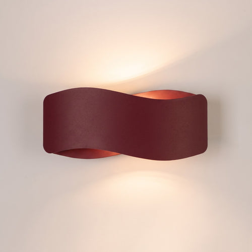 Sollux Lighting Wandlamp TILA 30 bordeaux - 30x11x13cm