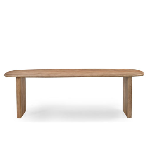 Giga Meubel Eettafel Gin Deens Ovaal - Mangohout - Naturel - 200x100x77cm - vtwonen shop