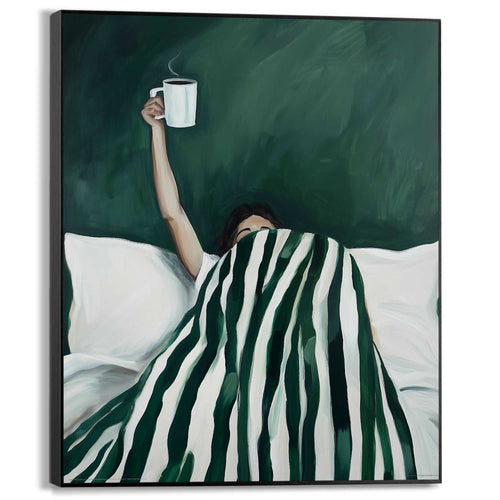 Reinders schilderij Koffie in bed - 50x40cm