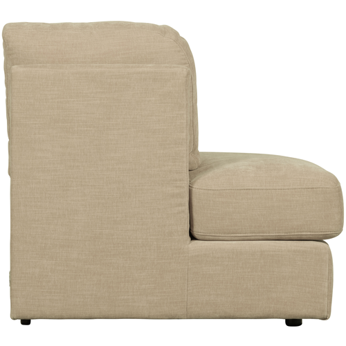 vtwonen 1-zits bank element ronde hoek links Family - Polyester - Zand - 85x93x98 - vtwonen shop