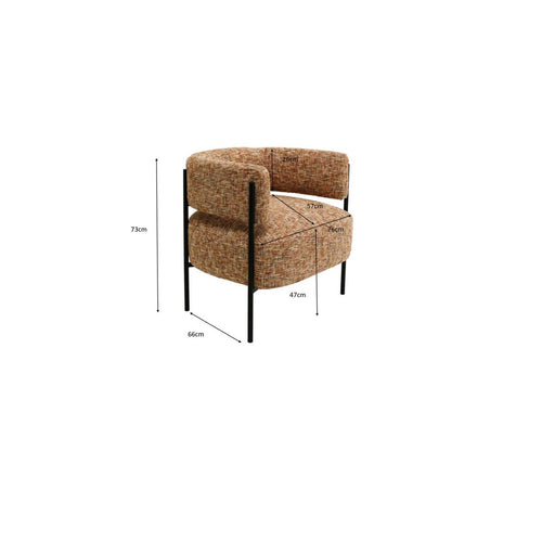 Kare Design Fauteuil Lilja Melange