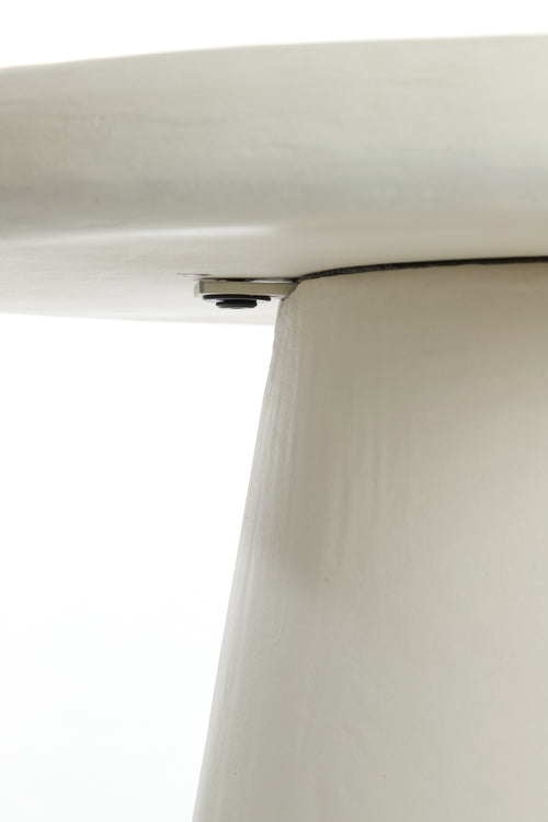 Light & Living salontafel KULONA - Ø60x45cm - wit - vtwonen shop