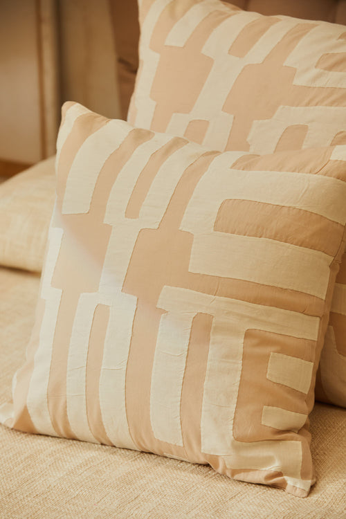 Calma House Kussenhoes Atenas - Steenkleur - 45x45