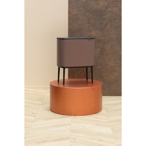 Brabantia Bo Touch Bin, met 2 binnenemmers, 11 + 23 liter - Satin Taupe