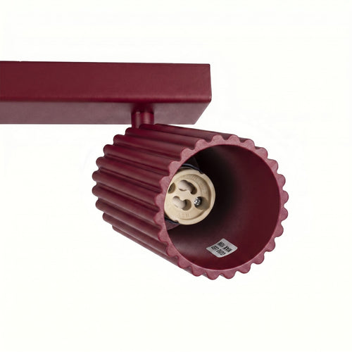 Sollux Lighting Plafondlamp KARBON 6L bordeaux - 117x6,5x16,5cm