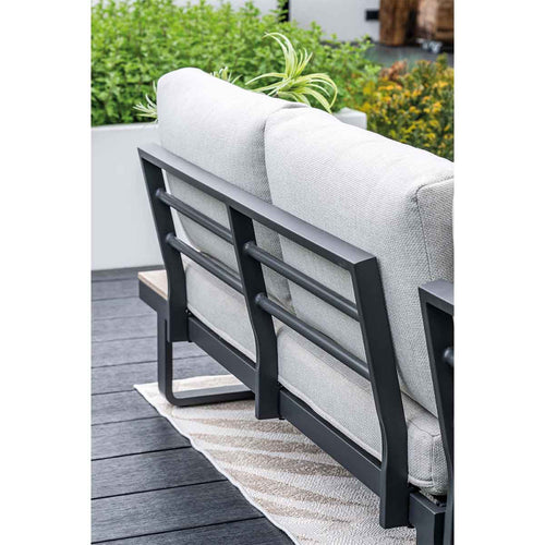 Garden Impressions loungeset Diego 4-delig - donker grijs - valley sand