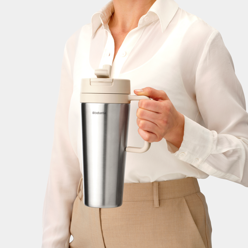 Brabantia Make & Take Tumbler, 1 liter - RVS - Soft Beige