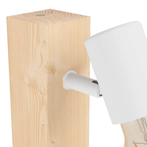 EGLO spot Townshend 3 - 1 lichts - e27 - bruin/wit