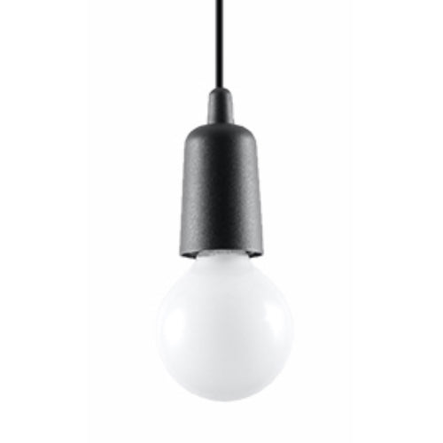 Sollux Lighting Hanglamp DIEGO 1 zwart - 9x9x90cm