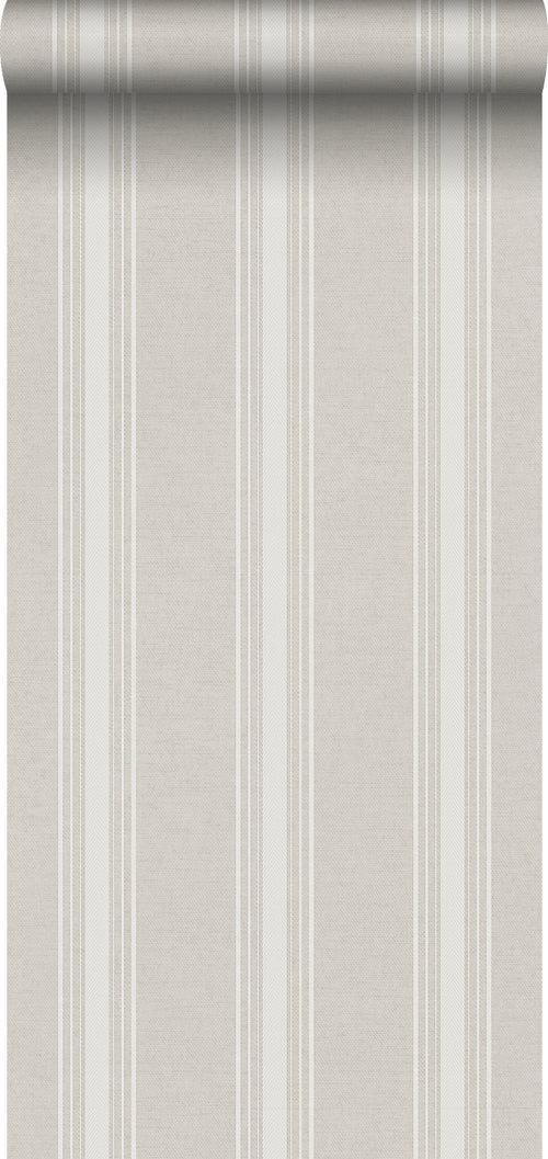 Sanders & Sanders behang strepen beige en wit - 53 cm x 10 m - 640204 - vtwonen shop