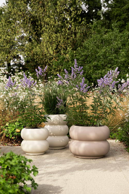 elho amber roll high 43 balanced beige | Bloempot |Premium statementdesign