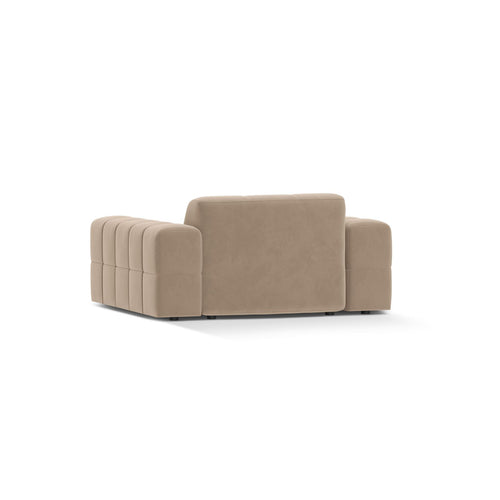 Cosmopolitan Design - Fauteuil Chicago flueel beige - 102x132x78cm