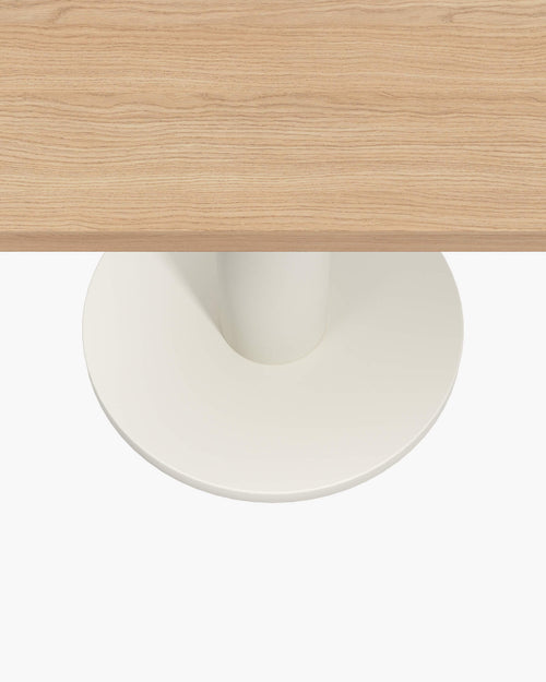 noo.ma Sool Café tafel 70x70 cm - eikenfineer blad, zwart stalen onderstel