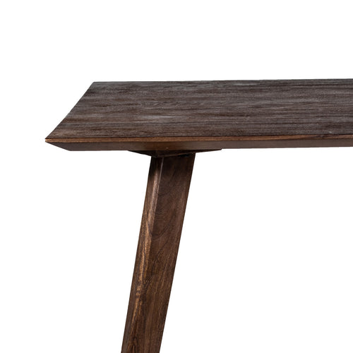 Giga Meubel Eettafel Oslo - Donkerbruin Mangohout - 200x90x76cm