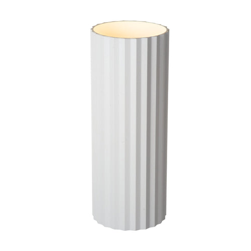 Atmooz wandlamp Ribble rond - wit - 7 x 9 x H 18 cm - GU10