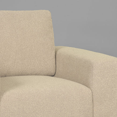 LABEL51 Fauteuil Ferraro - Zand Bouclé - 112x88x85cm - vtwonen shop