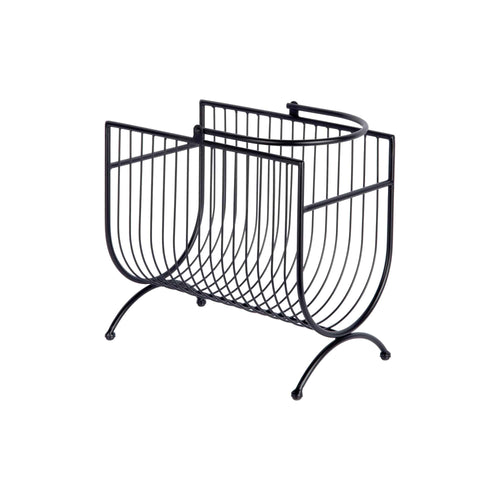 Present Time tijdschriftrek Riqueza - zwart - 35x20.5x50cm