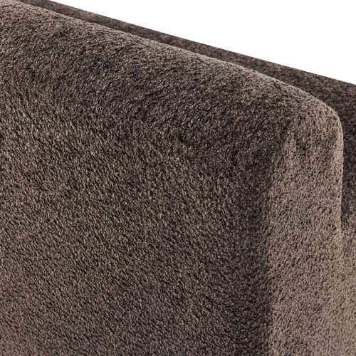 WOOOD eetbank 164 cm rugleuning Mojo Base - Wollig - Bruin - 83x164x76