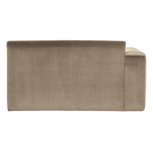 WOOOD 1,5-zits bank arm links Mojo Base - Velvet - Khaki - 74x145x97