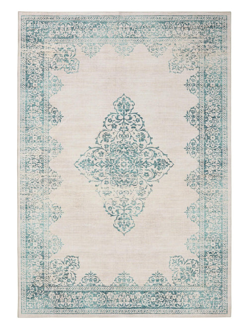 benuta wasbaar vloerkleed Laury - turkoois - 120x170 cm