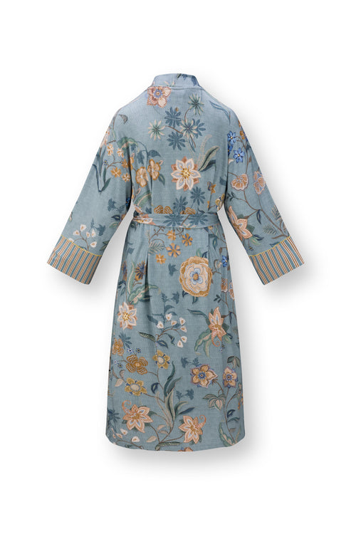 Pip Studio - Noa Kimono Dames - Safari Bloom - Blauw - XS - vtwonen shop