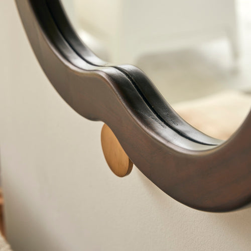 Tikamoon Spiegel in mindi 105 x 65 cm - Bruin