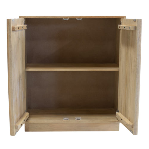 Giga Meubel Dressoir Nika - Mangohout - Naturel - 80x40x91cm - vtwonen shop