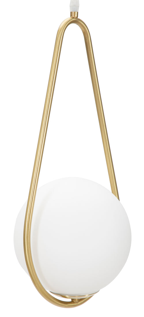 Mauro Ferretti kroonluchter - 24x20x47 cm - goud/wit