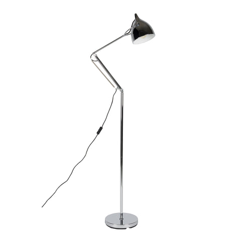 Zuiver Reader Leeslamp/ Vloerlamp Chrome - Zilver - vtwonen shop