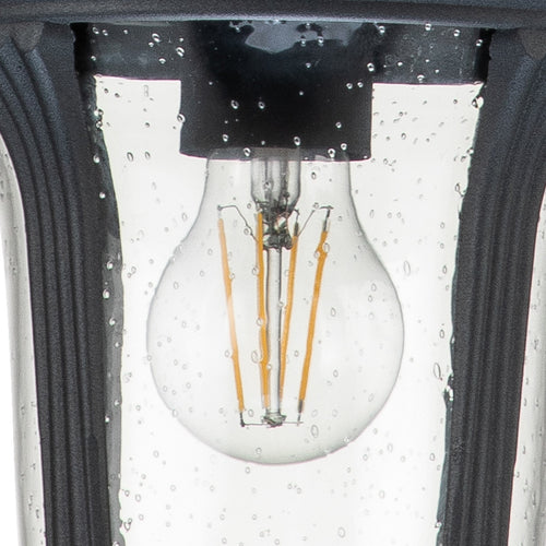 Elstead Chicago Hanglamp voor buiten, getextureerd zwart, IP44