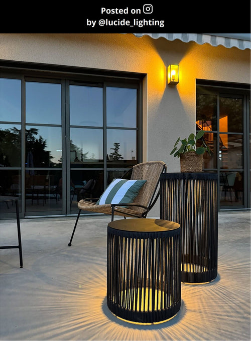 Lucide vloerlamp PINGI - Geïntegreerde LED - Zwart