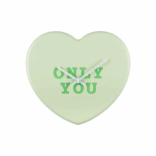 Karlsson wandklok Heart Candy - groen - 30x6.2x27cm - vtwonen shop