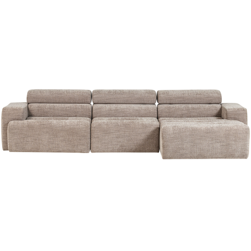 WOOOD chaise longue bank rechts Novi - Polyester - Naturel - vtwonen shop